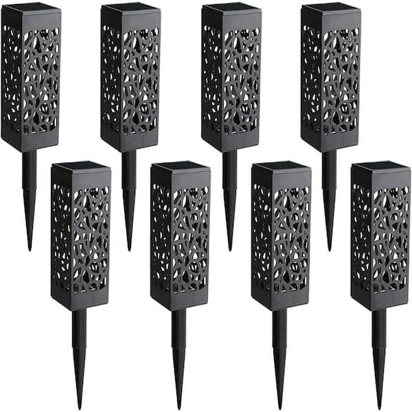 Unbranded 8 Pcs Solar Powered LED Garden Lights, Solar Path Lights Outdoor