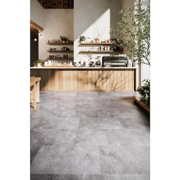 Take Home Sample-GlueCore Essentials Boulder Waterproof Glue-Down Luxury Vinyl Plank Flooring-3 in. W x 6 in. L