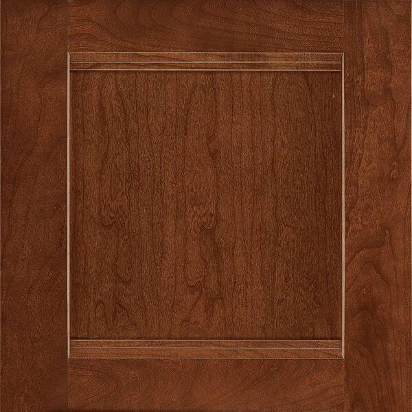 American Woodmark Del Ray 14 9/16 x 14 1/2 in. Cabinet Door Sample in Spice