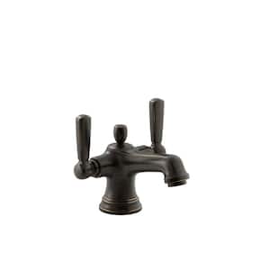 Bancroft Monoblock 4 in. Centerset 2-Handle Bathroom Faucet with Metal Lever Handle in Oil-Rubbed Bronze