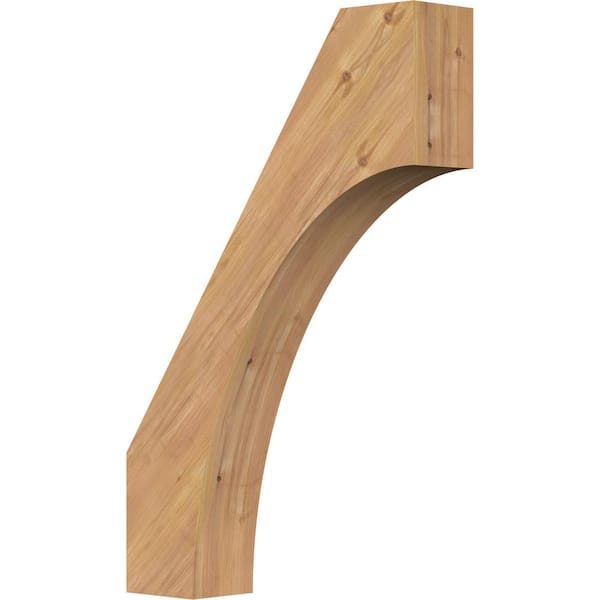 Ekena Millwork 5 1/2"W x 24"D x 36"H Westlake Smooth Knee Brace, Western Red Cedar
