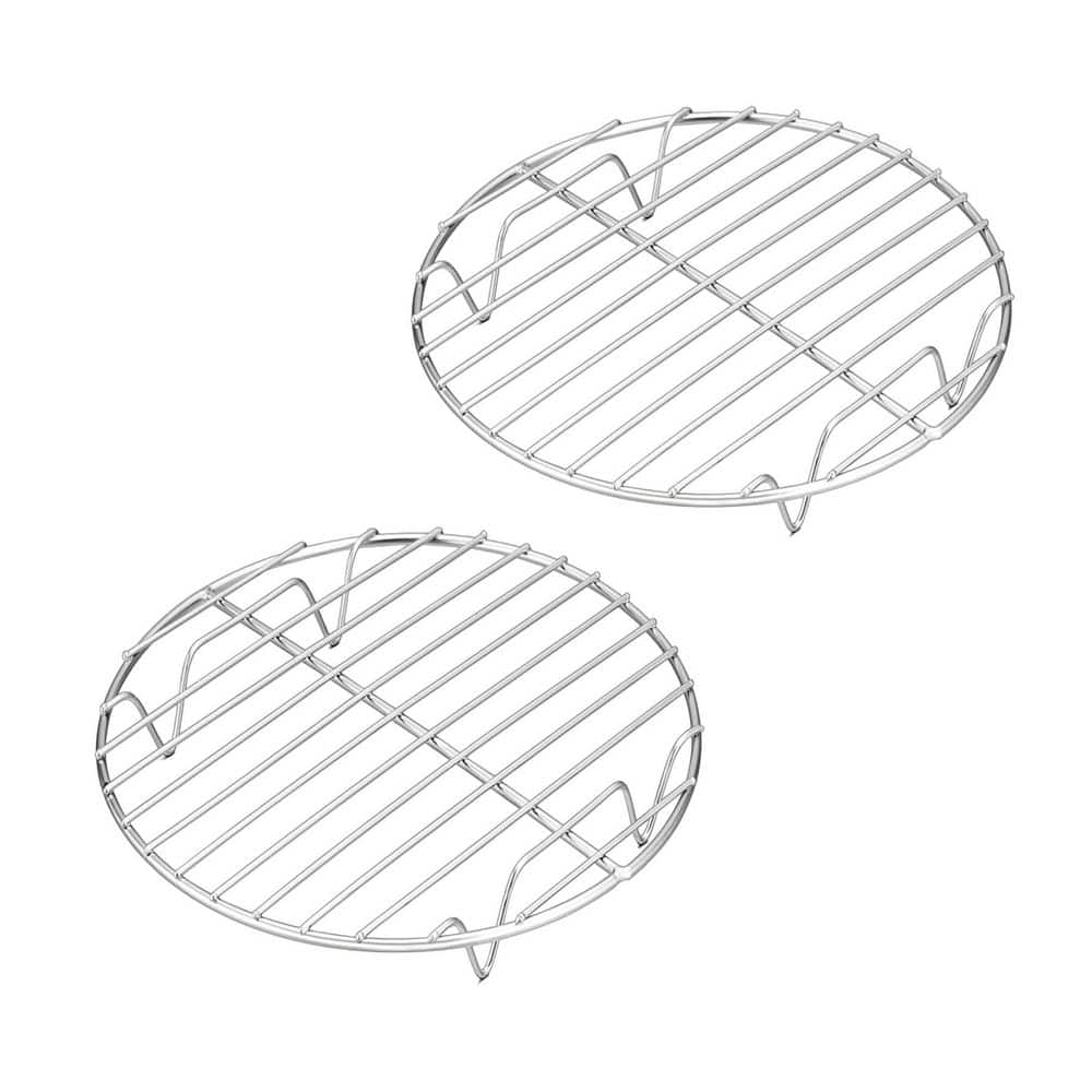 Tempering Rack Kitchen 7.5 Quart Stainless Steel Mirror Finish Round Cooking Cooling Steaming ...