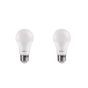 40W Equivalent Bright White (3000K) A19 Dimmable Exceptional Light Quality LED Light Bulb (2-Pack)