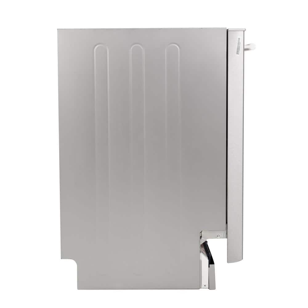 Avanti 18-Inch Silver Stainless Steel Built-In Dishwasher