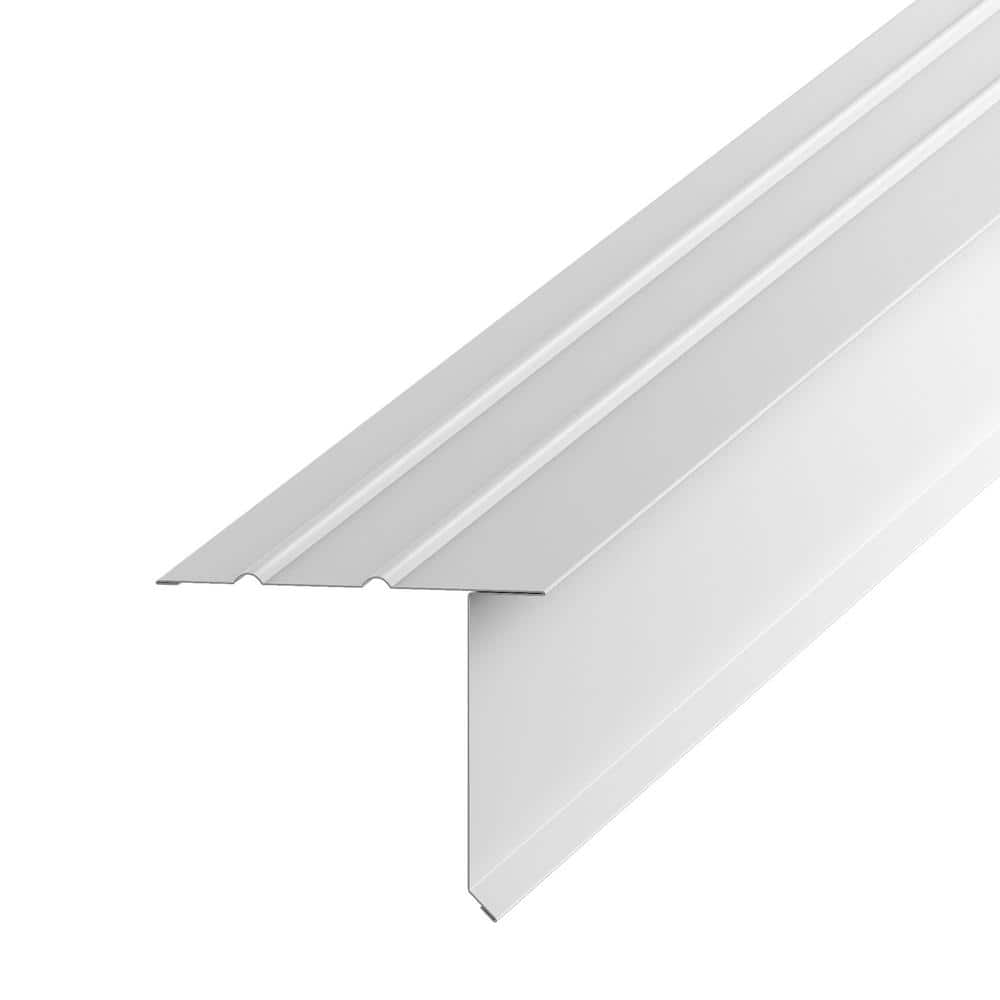 Amerimax Home Products F5S 2.25 in. x 10 ft. Hemmed White Aluminum