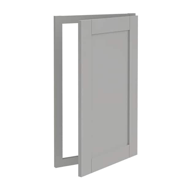 Home Decorators Collection Washington Veiled Gray Plywood Shaker Assembled Sink Base Kitchen Cabinet Soft Close 16 in W x 1 in D x 30 in H