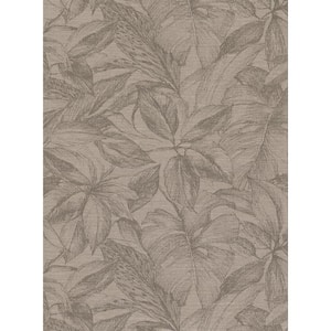 Simone Light Brown Tropical Light Brown Vinyl Strippable Roll (Covers 60.8 sq. ft.)