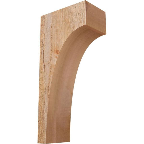 Ekena Millwork 6 in. x 10 in. x 22 in. Western Red Cedar Huntington Rough Sawn Corbel