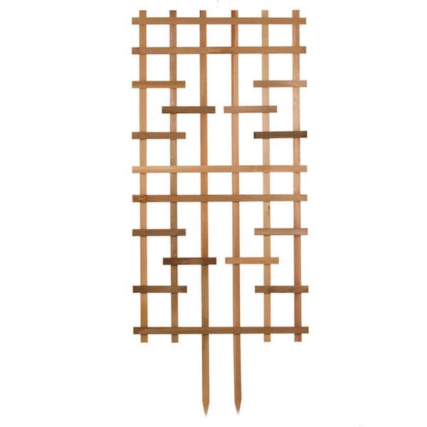 Unbranded 36 in. W x 84 in. H Wood Majestic Trellis