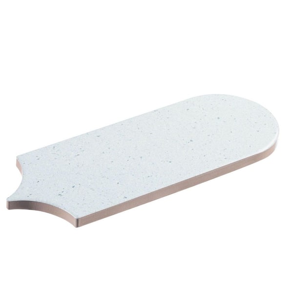 Picole Turpin Blue 3 in. x 9 in. Popsicle Terazzo Look Satin Ceramic Wall Tile (5.73 sq. ft./Case)