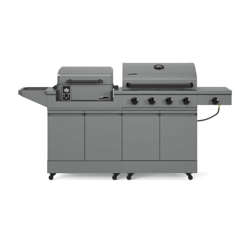 Modular Duo with 4-Burner Gas Grill and Pellet Grill