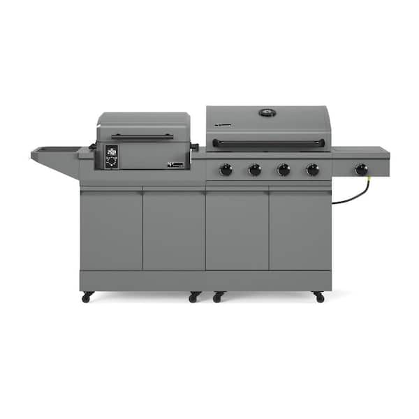 TYTUS Modular Duo with 4-Burner Gas Grill and Pellet Grill