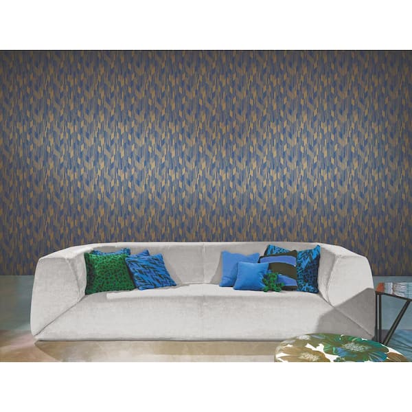 Birch Blue Wallpaper