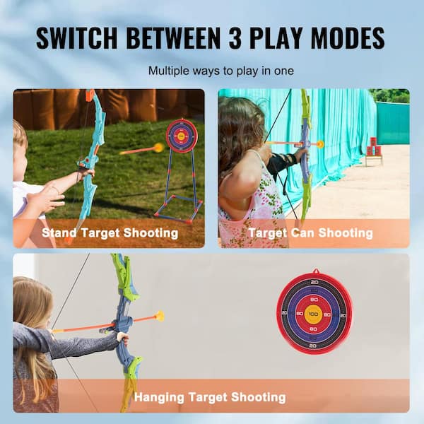 Buy Procener 45" Bow And Arrow Set For Kids Archery Beginner Gift Recurve Bow Kit With 9 Arrows 2 Target Face 18 Lb For Teen Outdoor Sports Game Hunting Toy Online At