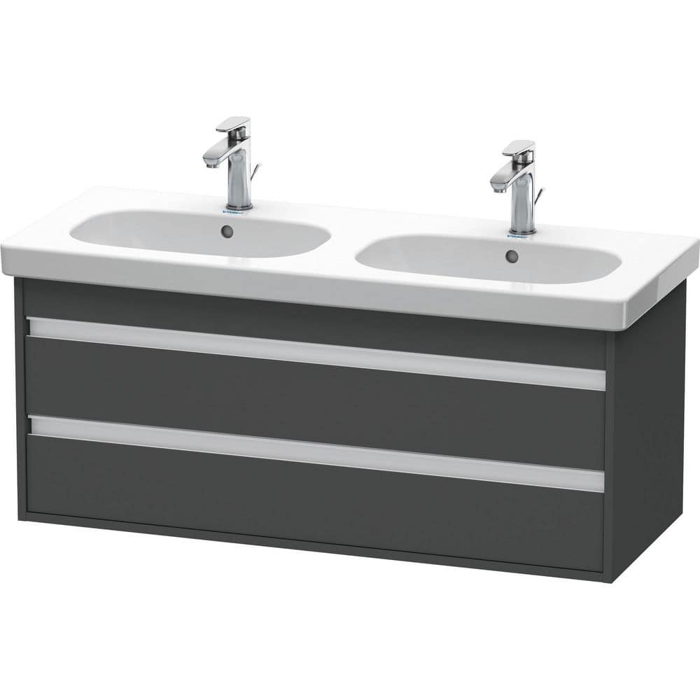 Duravit Ketho 17.88 in. W x 45.25 in. D x 18.88 in. H Bath Vanity Cabinet without Top in Graphite, Grey -  KT664904949