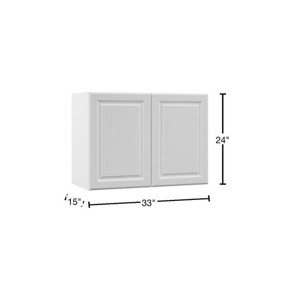 Hampton Bay Designer Series Elgin Assembled 33x24x15 In Wall Kitchen