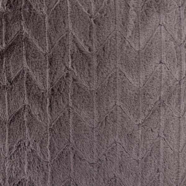 Marley Forrest - Angora Stone Polyester Round 22 in. by 22 in. by 12 in. Foot Pouf