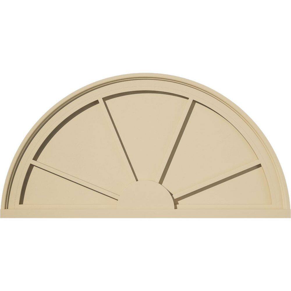 34-in W x 17-in H x 2-in P Half Round 4-SpokeSignature Urethane Pediment, Primed Tan price history on PriceWatchPro