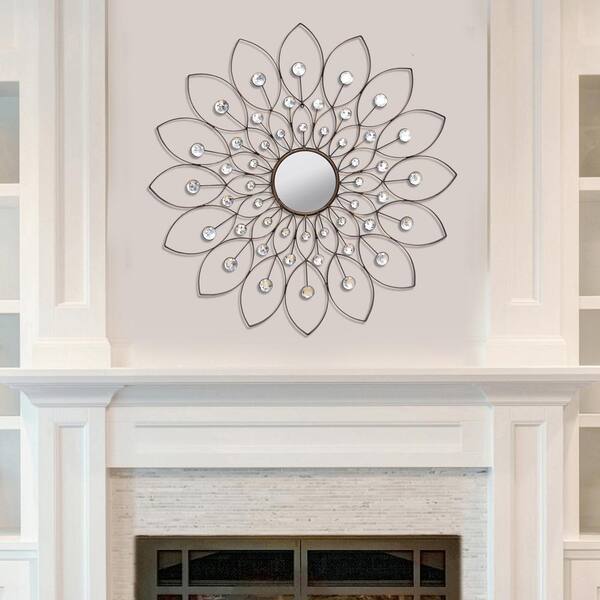 Stratton Home Decor Decorative Flower Mirror Shd0010 The Depot - Flower Mirror Wall Art Stratton Home Decor Decorative Flower Mirror Shd0010 The Depot - Flower Mirror Wall Art