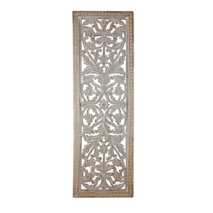 Attractive Mango Wood Wall Panel with Intricate Details