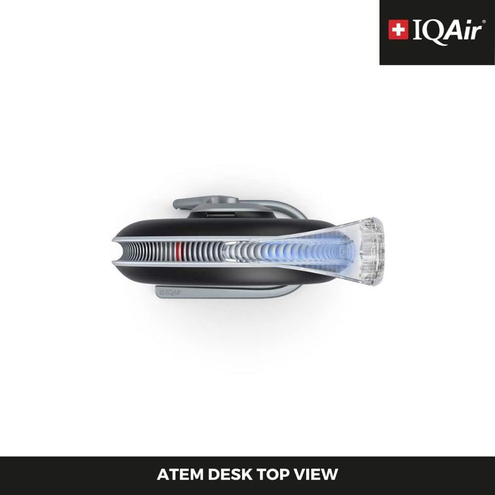 Black Tabletop HEPA Air Purifier with Touch Controls