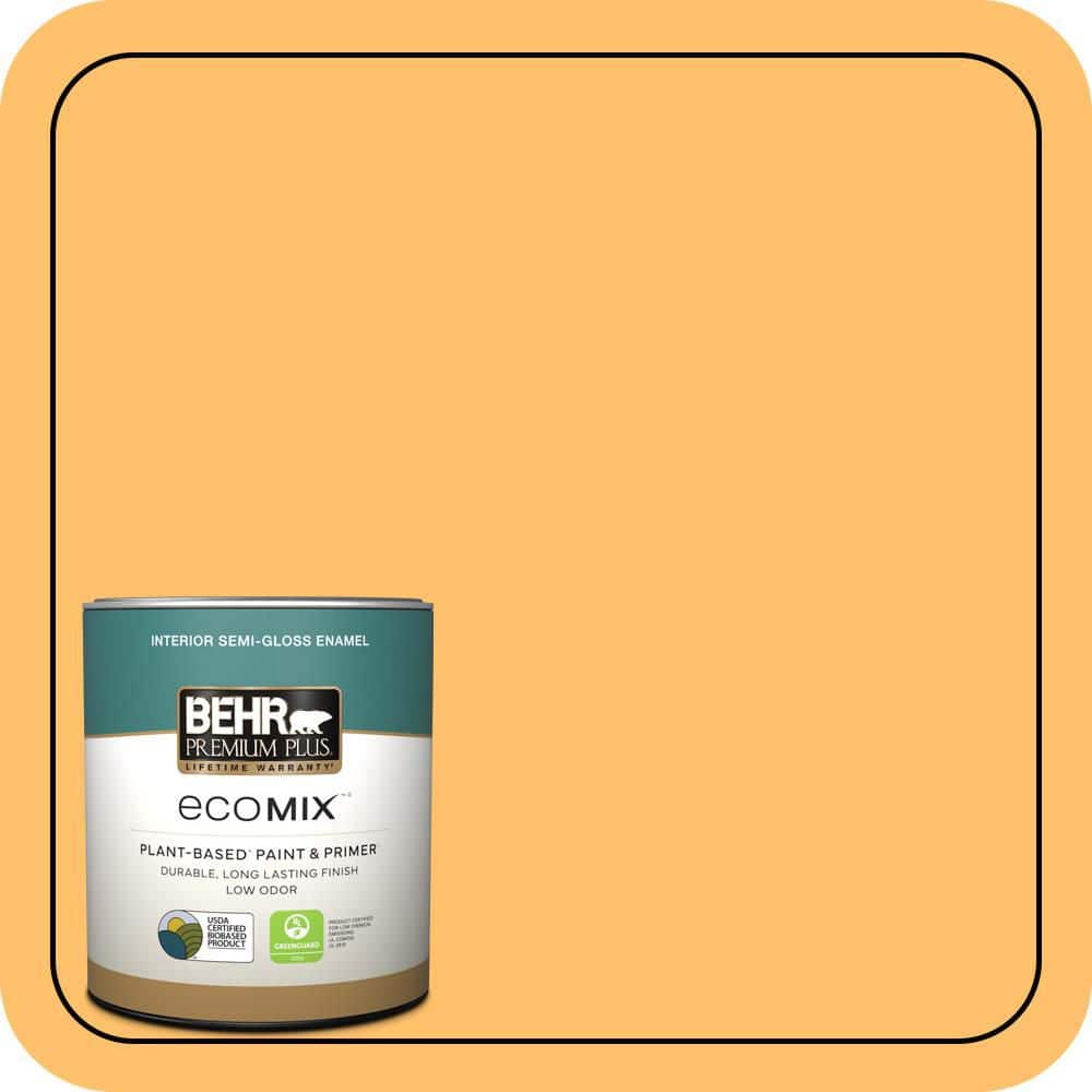 1 qt. #P250-5 Solar Storm Semi-Gloss Enamel EcoMix Plant-Based Interior Paint & Primer price history on PriceWatchPro