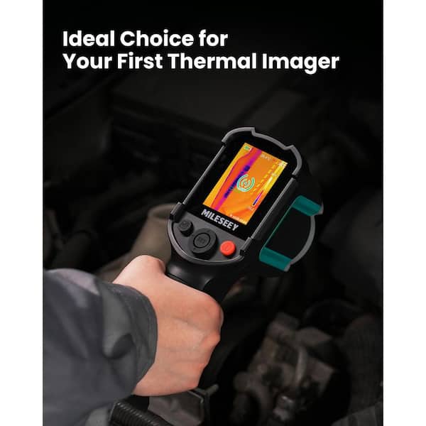 Infrared Thermal Imaging Camera with Video Recording, 2.8 in. LCD Display, -4°F to 1022°F Range, Temperature Alarm