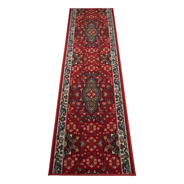 Runner rug, table runner, red table runner, small runner, 3x1 runner, outlets Kashmiri Runner