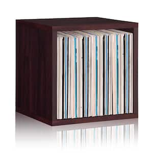 14.8 in. H x 14.8 in. W x 13.4 in. D Dark Brown Wood Recycled Materials 1-Cube Organizer