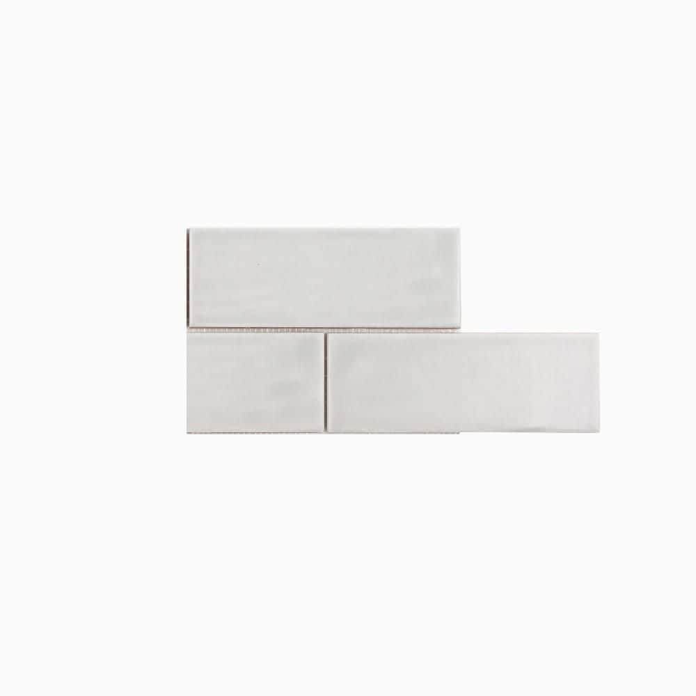 Jeffrey Court Take Home Tile Sample - Brick Grey 2.5 in. x 4 in. Subway ...