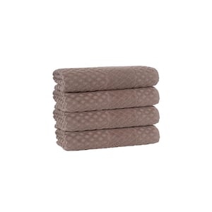 Mirage Fringe 2-Piece Turkish Cotton Hand Towel Set, Taupe