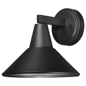 Bay Crest Black Outdoor Hardwired Barn Wall Mount with No Bulbs Included
