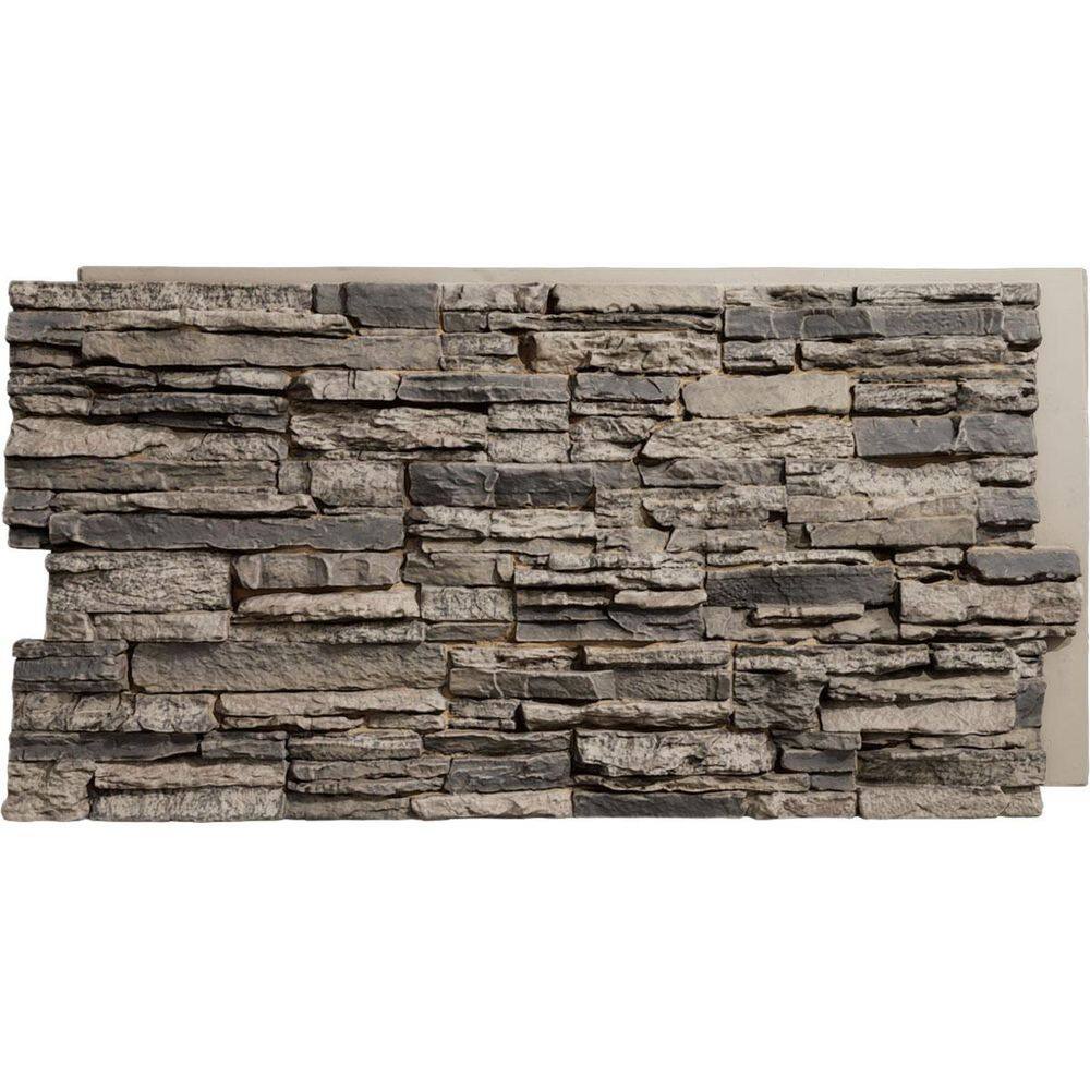 "EverStone Canyon Ridge Faux Stone Panel, 45 3/4""W x 24 1/2""H x 1 1/4""D, Urban Color" price history on PriceWatchPro