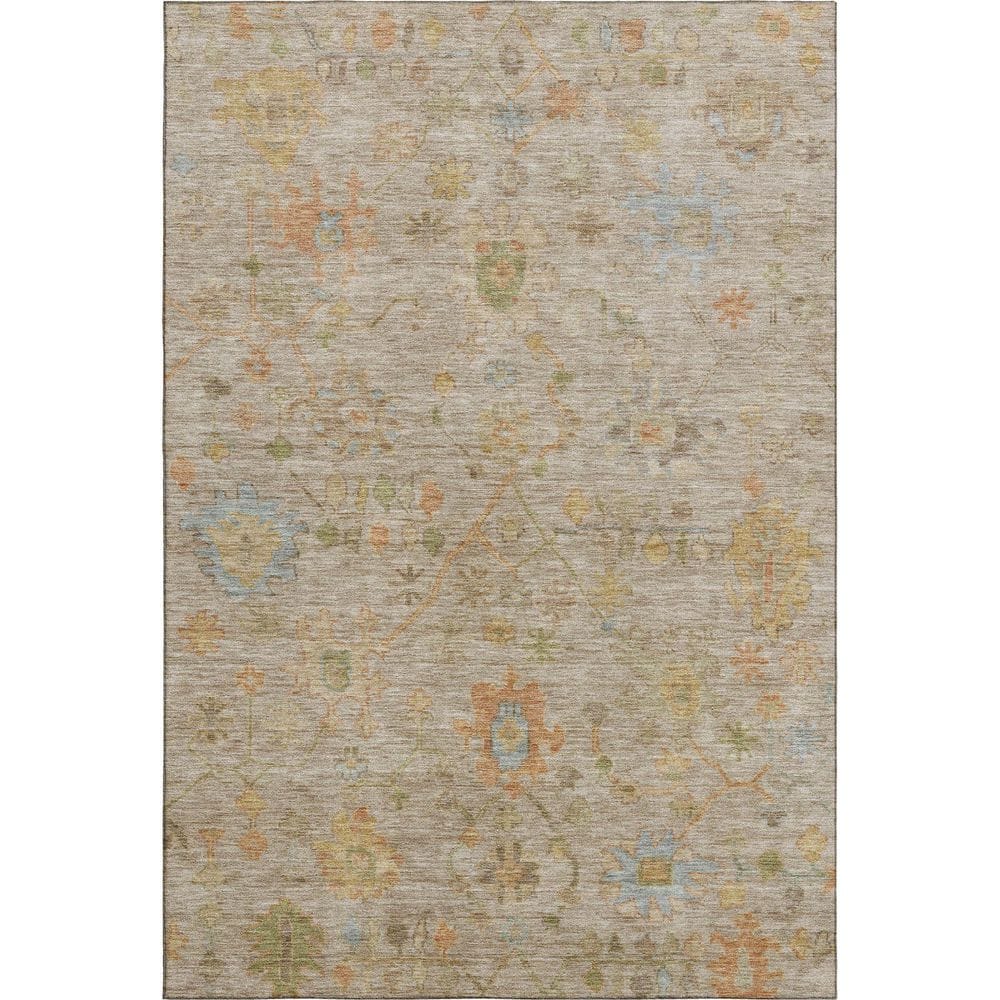 Mayfield Premium Machine Washable Abstract AMF1930 Beige 8 ft. x 10 ft. Area Rug price history on PriceWatchPro