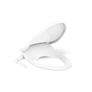 Purewash M250 Non-Electric Bidet Seat for Elongated Toilets in White