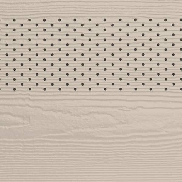 James Hardie Magnolia Home Hardie Soffit HZ5 16 in. x 144 in. Rustic Road Fiber Cement Vented Cedarmill Soffit