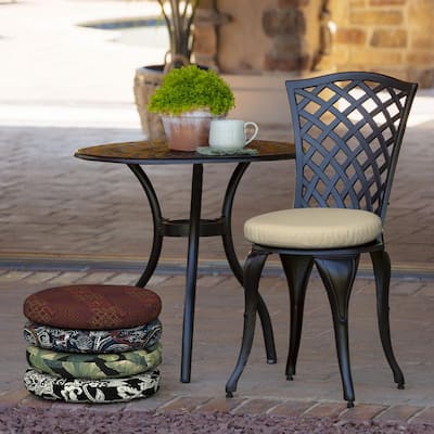 Round Outdoor Cushions Patio Furniture The Home Depot Round Outdoor Cushions Patio, Large Round Patio Chair Cushions