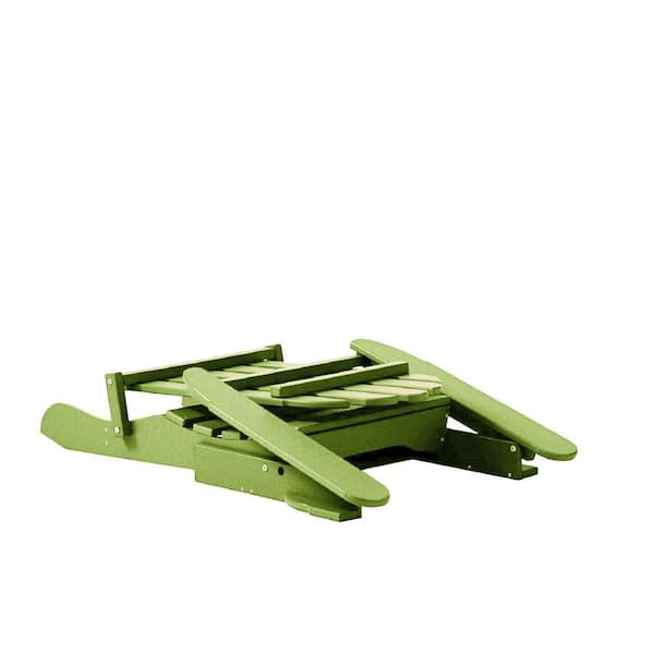 DUROGREEN Icon Lime Recycled Plastic Folding Adirondack Chair with