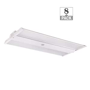 2 ft. 400W Equivalent 17,000-23,500 Lumens Compact Linear Integrated LED Dimmable White High Bay Light 4000K (8-Pack)