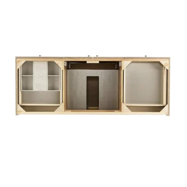 James Martin Vanities Seaside 60 in. Single Vanity in Silver Apricot