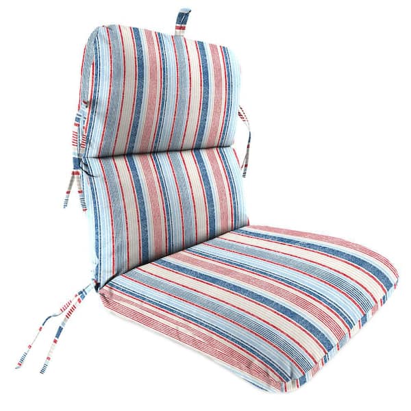 45 in. L x 22 in. W x 5 in. T Rectangular Outdoor Dining Chair Cushion in Davian Razz