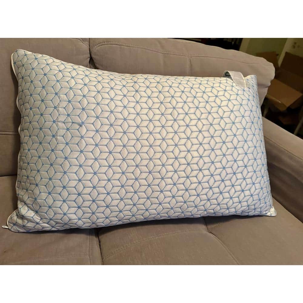 King Cooling Pillows Set of 2, Firm Pillows for Shredded Memory Foam Pillow