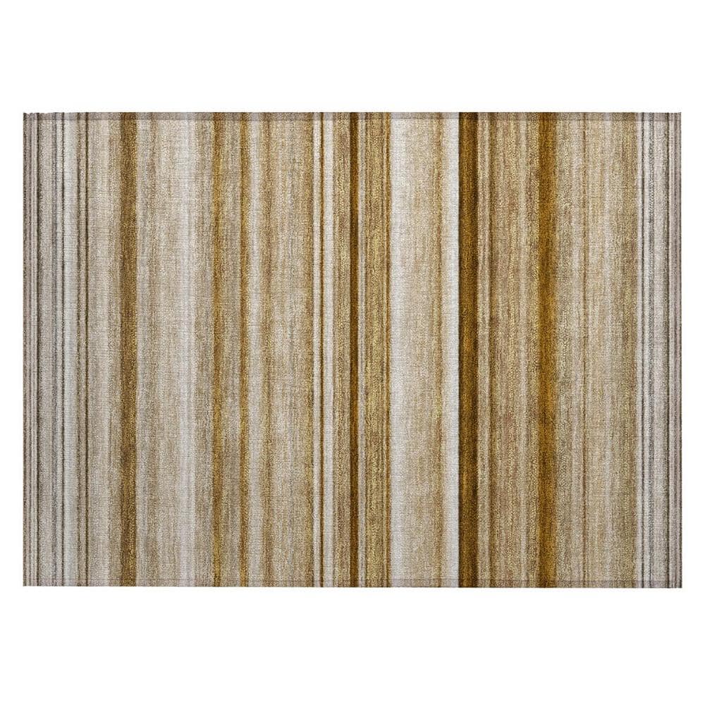 Choclate 2 ft. x 3 ft. Woven Striped Polyester Rectangle Indoor/Outdoor Area Rug price history on PriceWatchPro