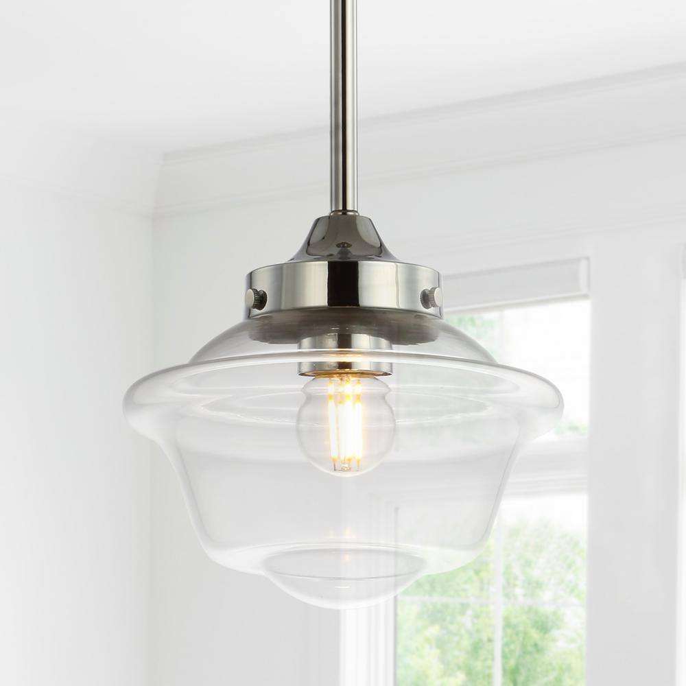 Kurtz 7.25" Chrome Glass LED Pendant Light