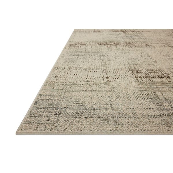Saylor Ivory / Fog 2 ft. 3 in. x 3 ft. 9 in. Indoor/Outdoor Accent Rug