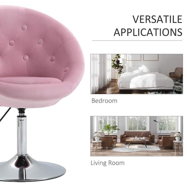 Vanity pink online chair