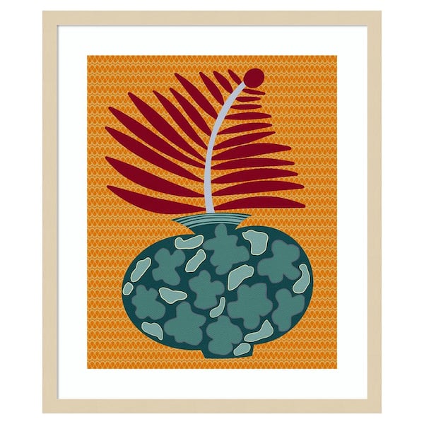 Amanti Art Snappy Botanical II by Regina Moore 21 in. W x 25 in. H. Wood Framed Wall Art Print Framed in Brown
