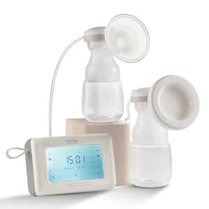 Electric Breast Pump Single/Double 4 Modes, 9/15 Levels, Reciprocating Piston Pumps with 300mmHg Suction 18/22mm Flange