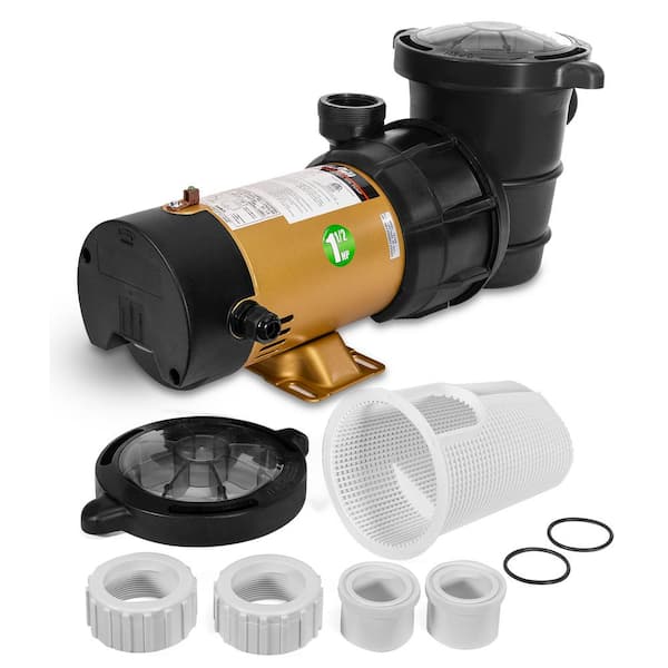 Energy-Saving 1.5 HP Dual Speed Above Ground Pool Pump 1.5 in. NPT with Large Strainer Basket