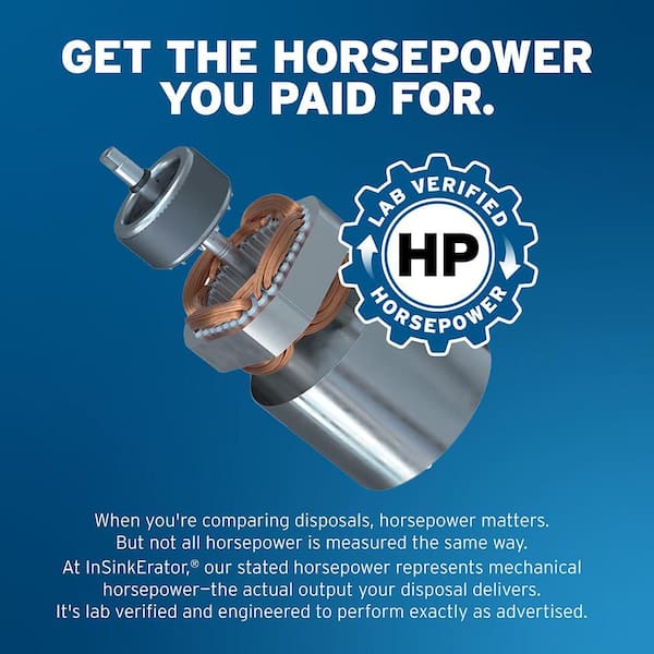 Badger 500, 1/2 HP Continuous Feed Kitchen Garbage Disposal, Badger Series